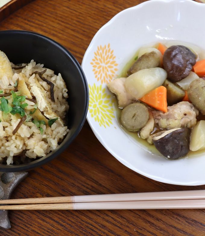 油揚げで鶏肉節約！炊飯器で筑前煮
