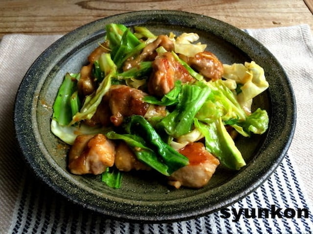 鶏とキャベツの炒め物