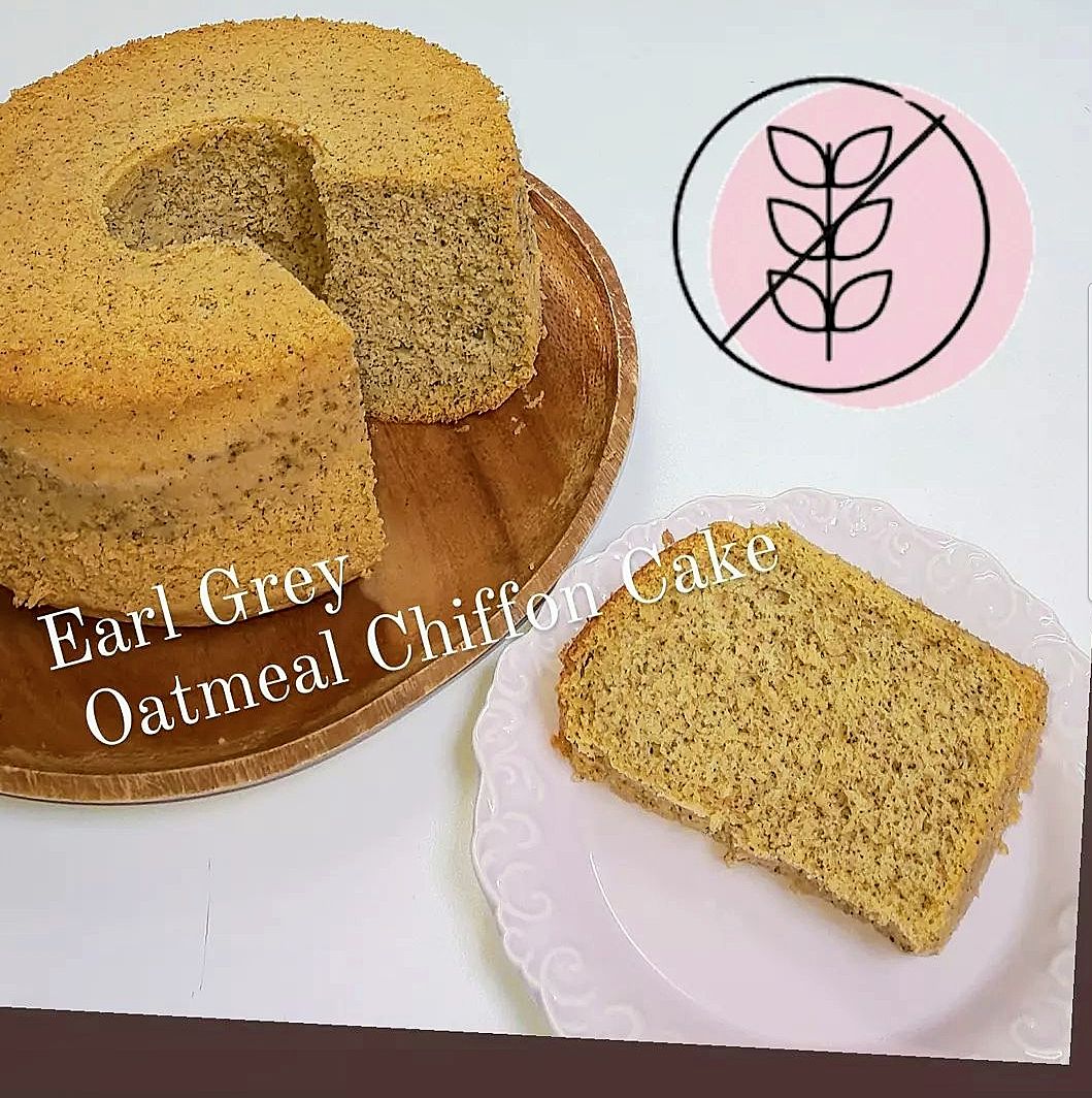 オートミールだけのシフォンケーキクラシル