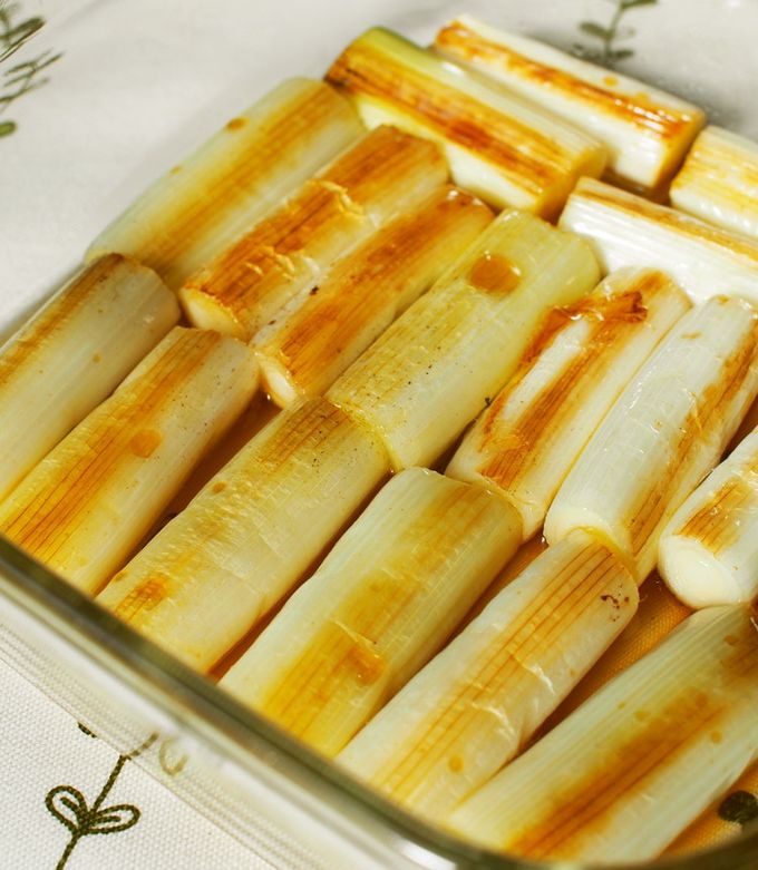 焼きネギと大葉のマリネ