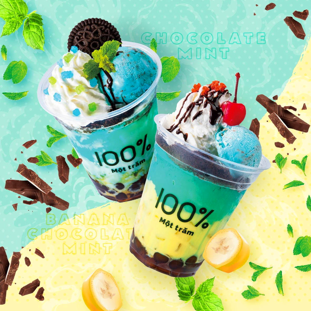 コンビニドリンクにひと手間* チョコレートがたら〜り チョコミントドリンク*C CHANNEL