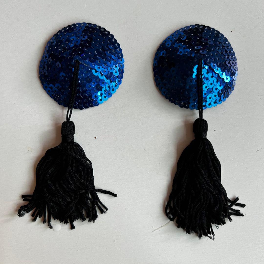 バーレスク ペイスティ タッセル無し パール シルバー、ホワイト ラインストーン シルバーその他アクセサリー 六拳龍子 通販15095188Creema クリーマ