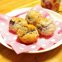 抹茶アイスで即席スコーン