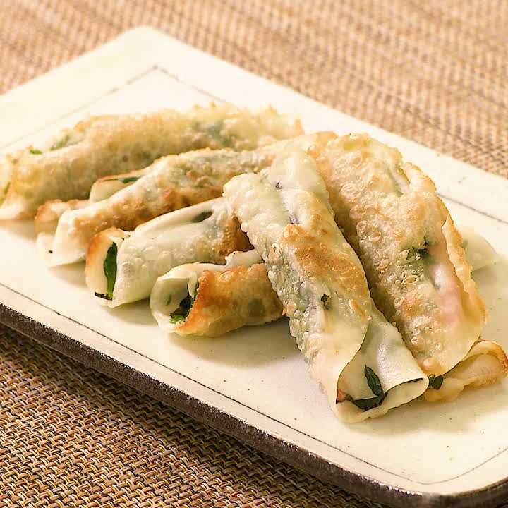 羽つき！パリパリチーズのポテトツナ餃子