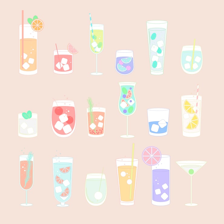 ドリンクの簡単な描画線イメージ_グラフィックス id 401691586_PRF画像フォーマットPNG_jp.lovepik.com