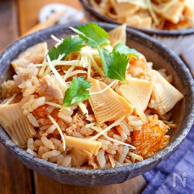 ツナとひじきの簡単炊き込みご飯