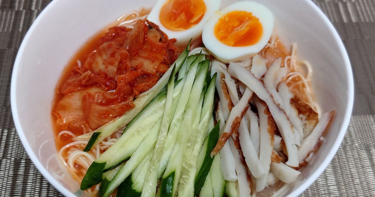 白だし&レモン汁で！冷麺風さっぱり麺