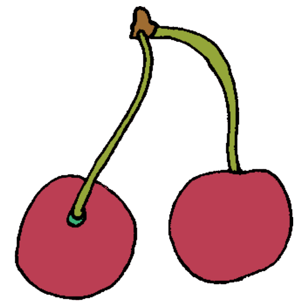 さくらんぼ色々:イラスト無料