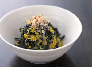 全部レンジでできる！ 春菊のおひたし