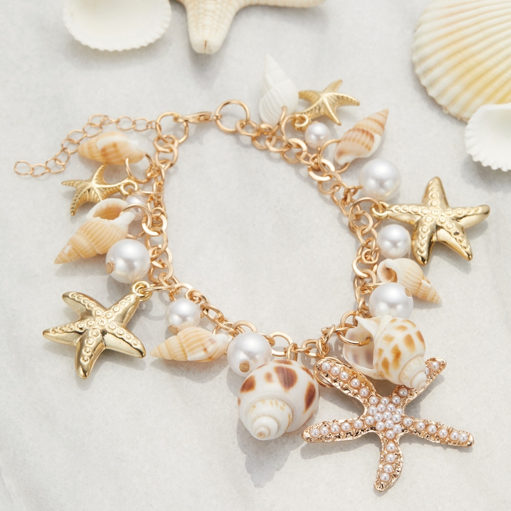 AmazonAktully シェルアンクレット ブレスレット 女性用 カラフル 積み重ね可能 ヒトデ アンクレット ボーホー 貝殻 ビーズアンクレット 夏 ビーチ サーファー ヒトデ アンクレット 女性用, mid, 宝石なしブレスレット 通販