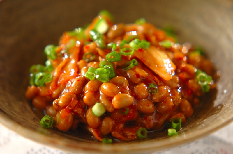 はんぺん納豆の青のり焼き