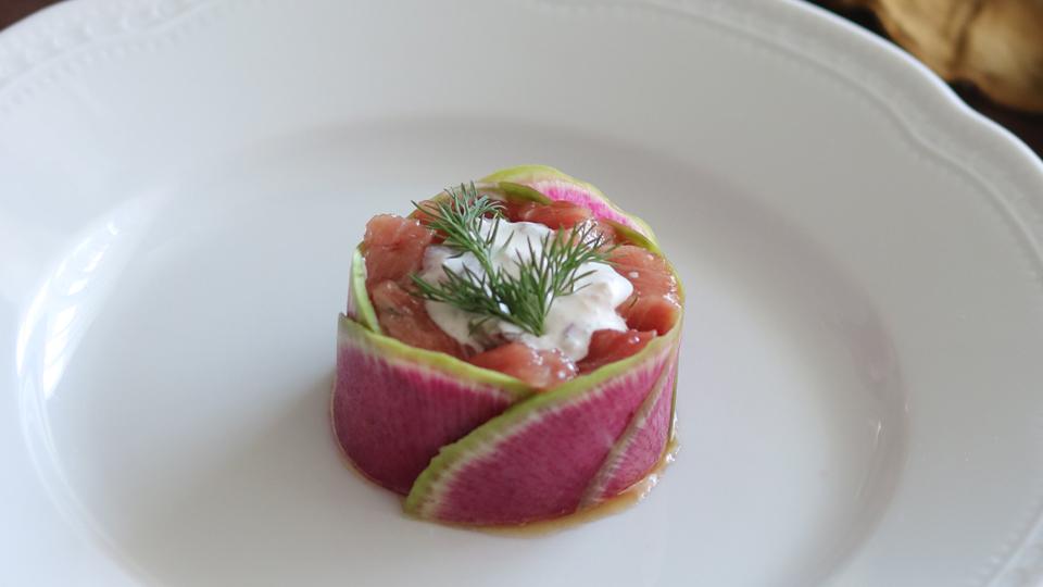 紅芯大根のサラダ