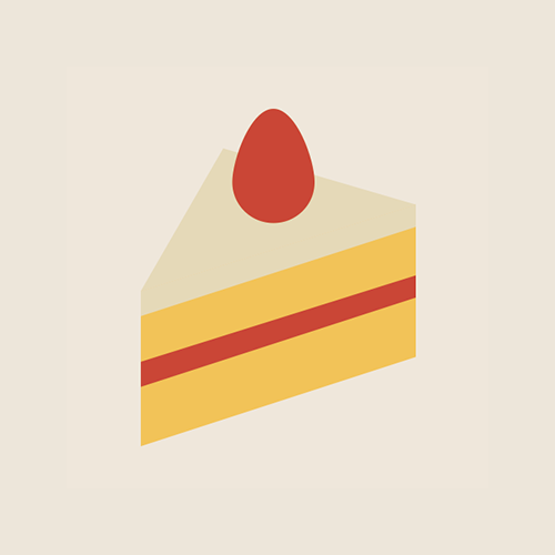 誕生日ケーキのシルエット無料のAi・PNG白黒シルエットイラスト