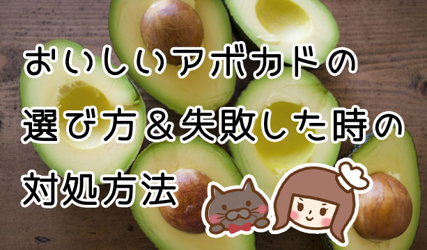 完璧なアボカドの選び方と保存法