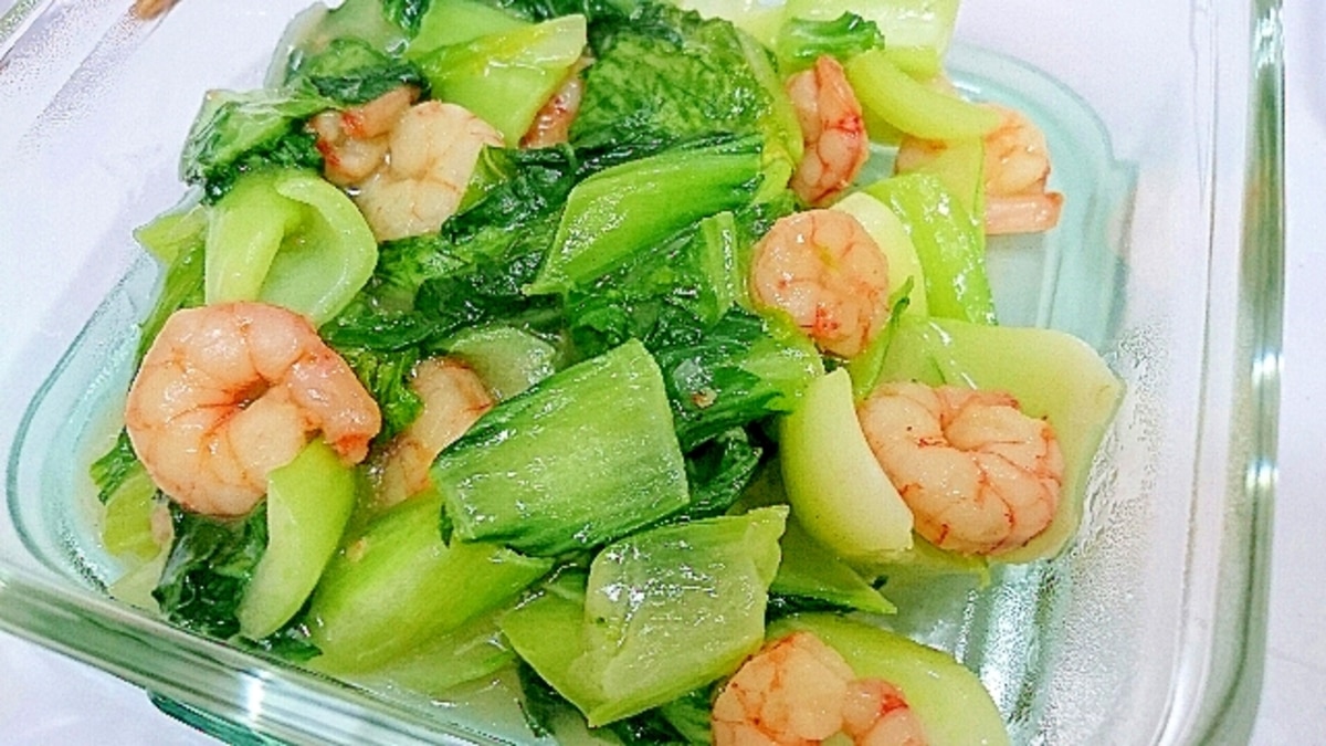 チンゲン菜とえびの中華風クリーム煮 – IBDプラス