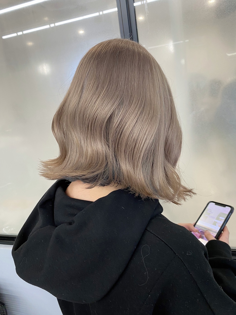 ブリーチなしミルクティーベージュZA ZA shinjuku美容院、美容室、ヘアサロンならZA ZAザザ