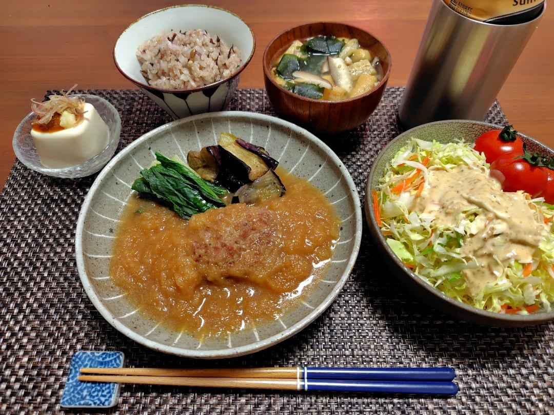 和風おろし煮込みハンバーグ