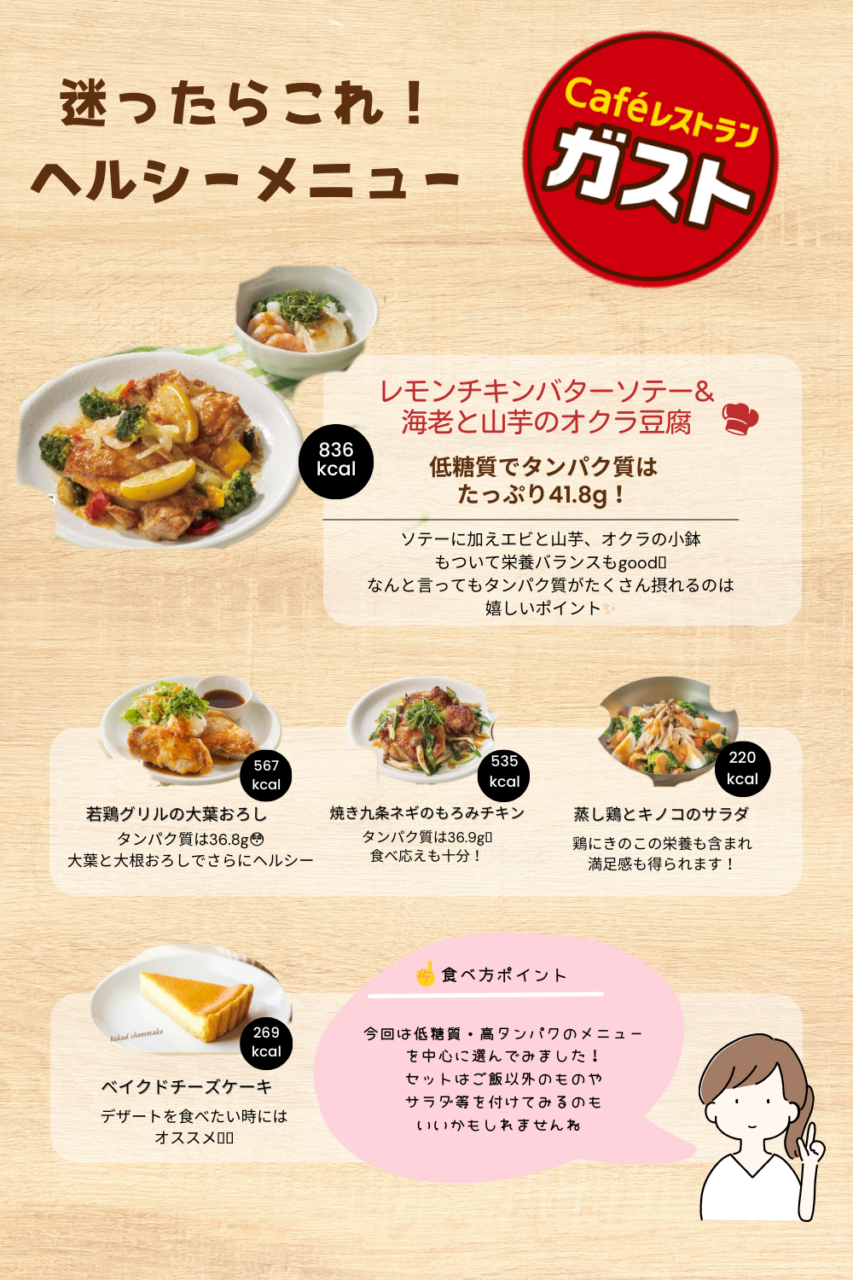 ガスト 低脂質 メニューTikTok