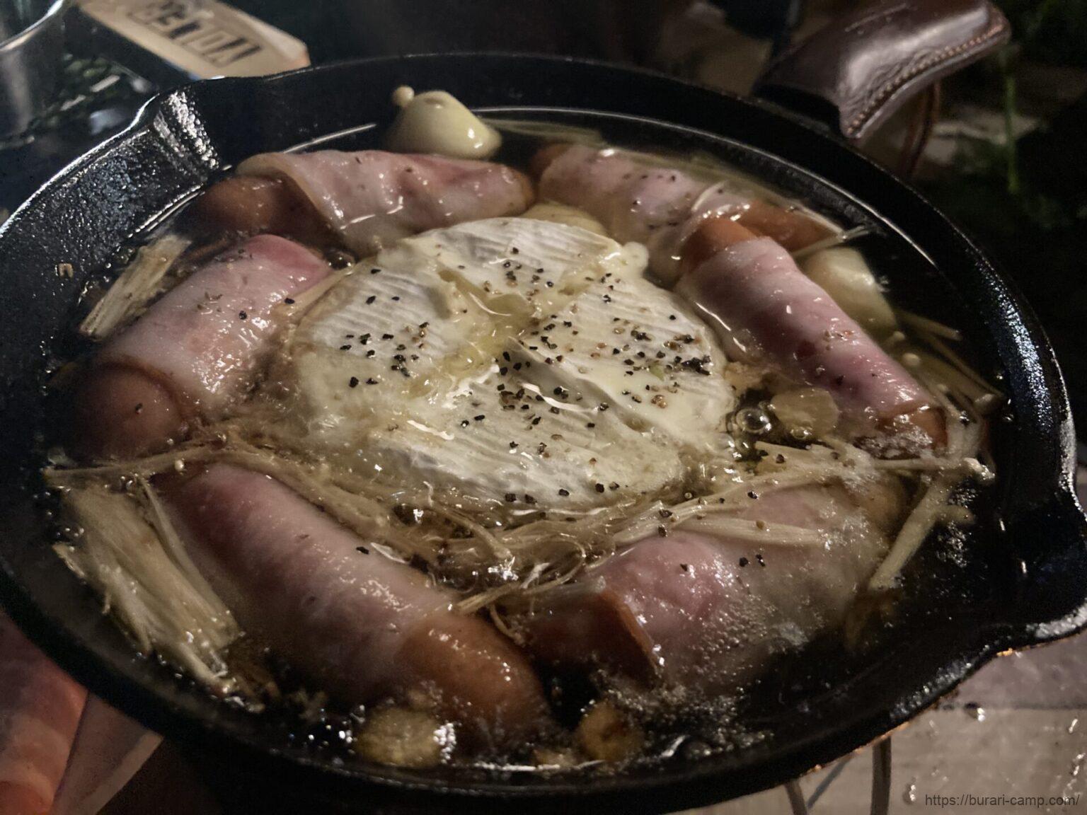 カマンベールチーズのベーコン包みクラシル