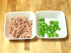 ツナと枝豆のおろしあえ