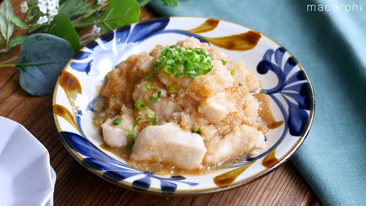 鶏肉のポン酢煮 調味料はポン酢だけ！生姜をねぎをきかせて風味良く仕上げる