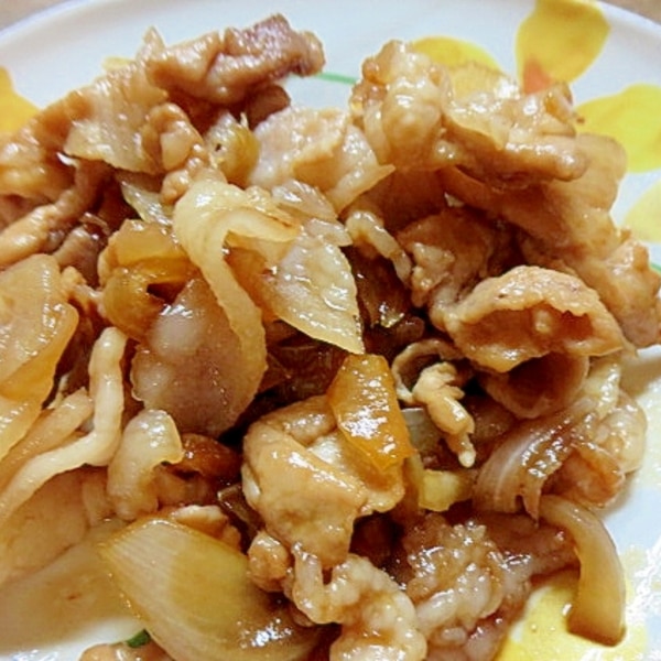 新玉ねぎと豚しゃぶの梅煮