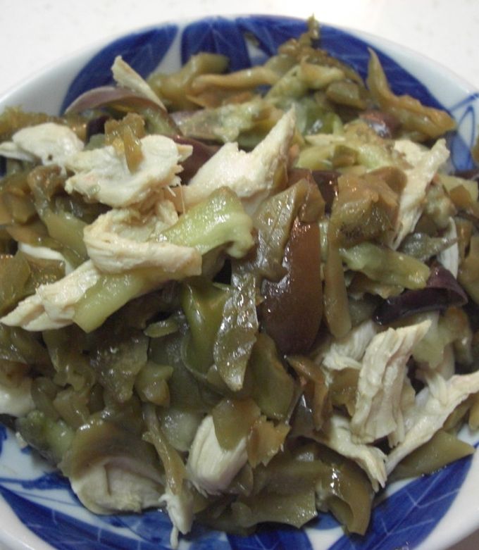 なすの鶏ささみ巻き焼き