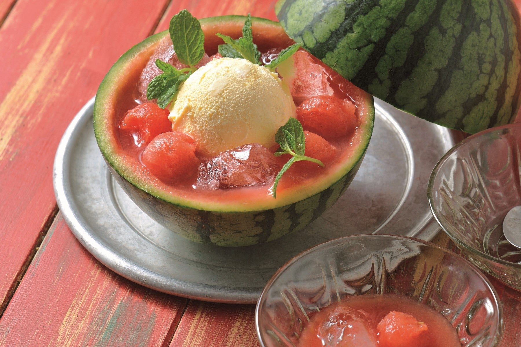 スイカのコンポートで作る!ココナッツミルクのデザート