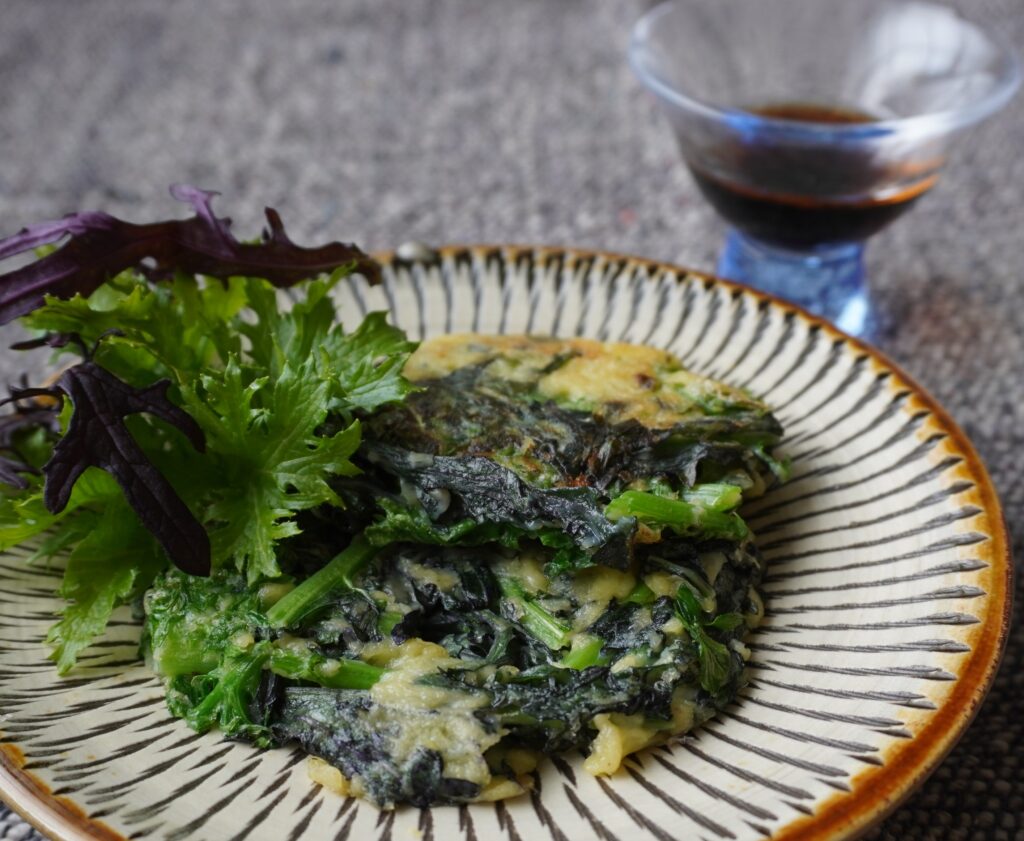 カラシナレッドリボン鮮赤紫色、丸葉からし菜 ベリーリーフ用 トキタ種苗の野菜品種カタログ・栽培ガイド