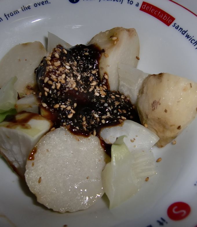 ほっこり素朴な田舎の味 里芋とこんにゃくの味噌田楽ゆるく行こうぜ！と言われましても