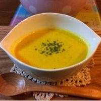 ミキサーなしで作る かぼちゃスープ