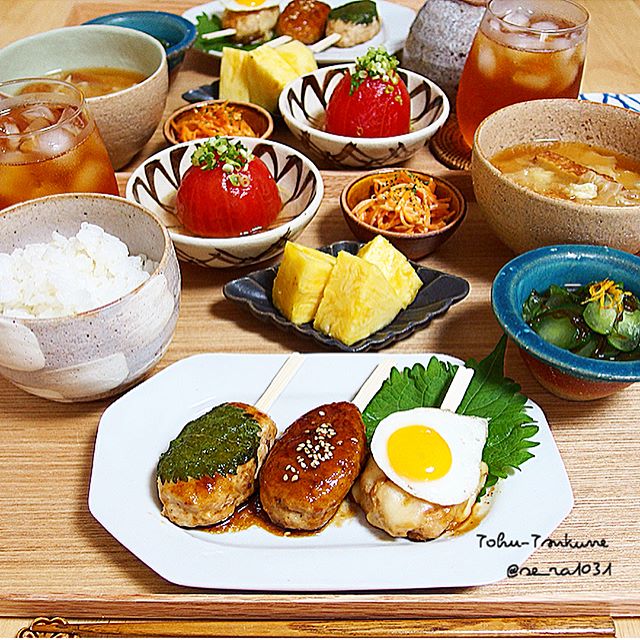 夏野菜の冷やしだしおでんの献立 副菜：干ししいたけのバター焼き、副菜：白菜とわかめのごま酢あえ 献立・メニュー味の素パーク たべる楽しさを、もっと