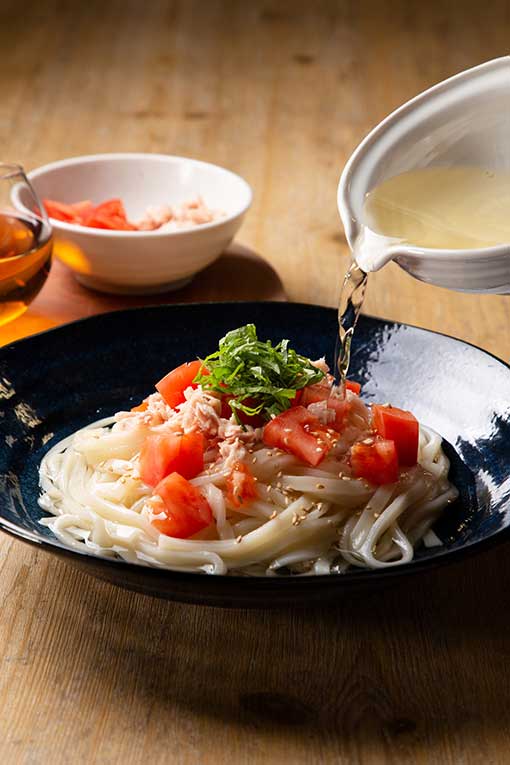 トマトと大葉のイタリアン冷やしうどん レシピ・作り方 by naokoji0912 - 楽天レシピ