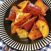 カリッ、ほくっ。レンジで時短！揚げない大学芋