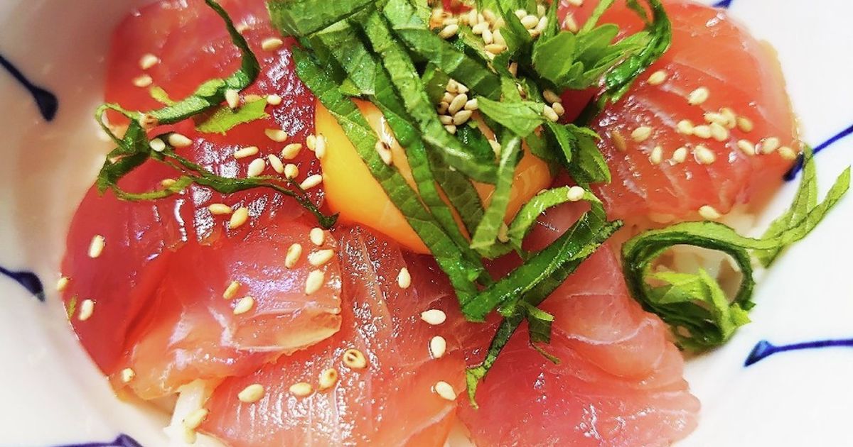 ヒラメの漬け丼