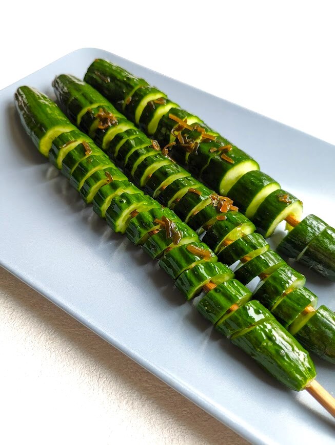 きゅうりの一本漬け 白だしで簡単！おやつ感覚で食べられる♪