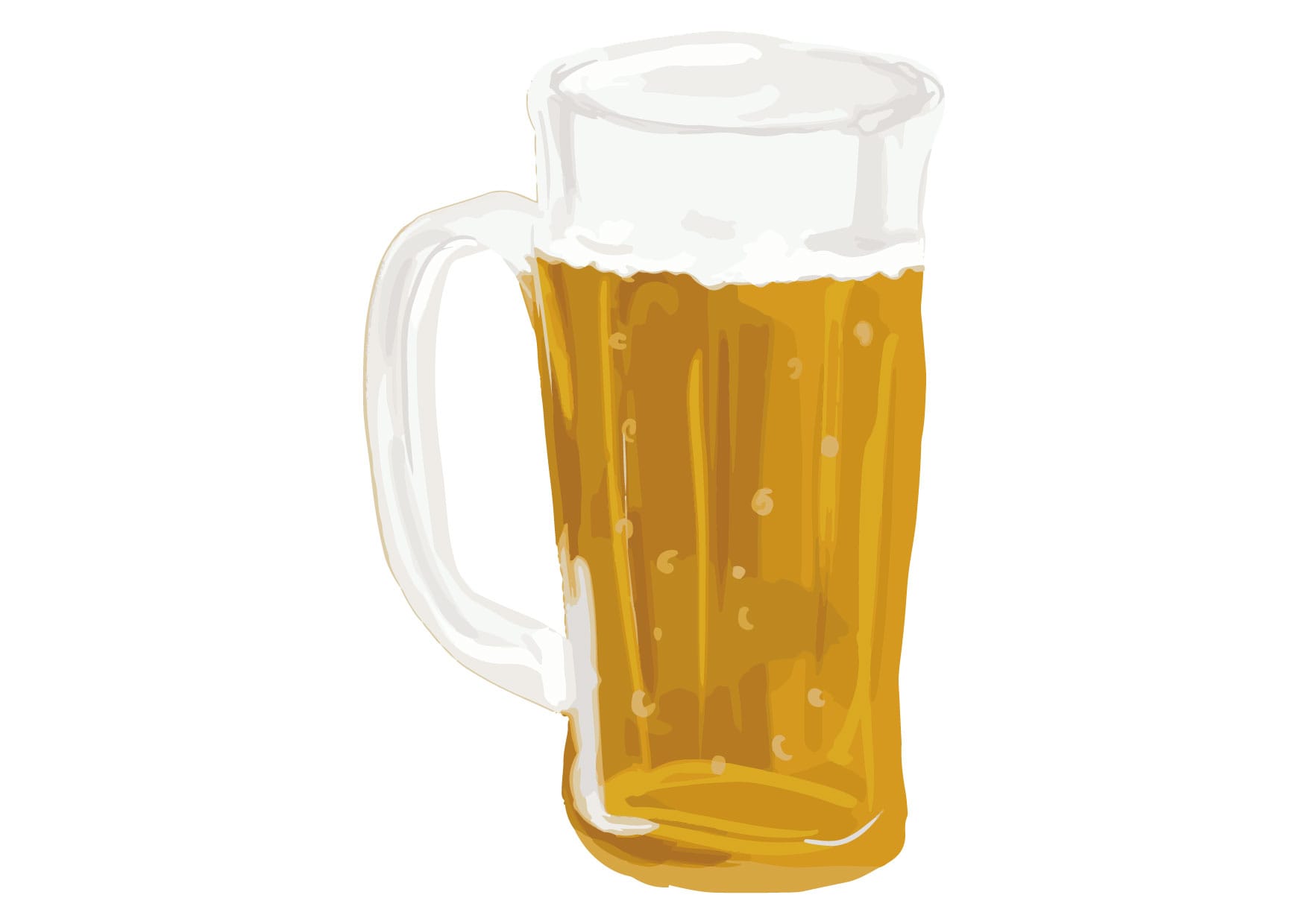 ビールで乾杯イラストレイン🚂 - イラスト無料素材