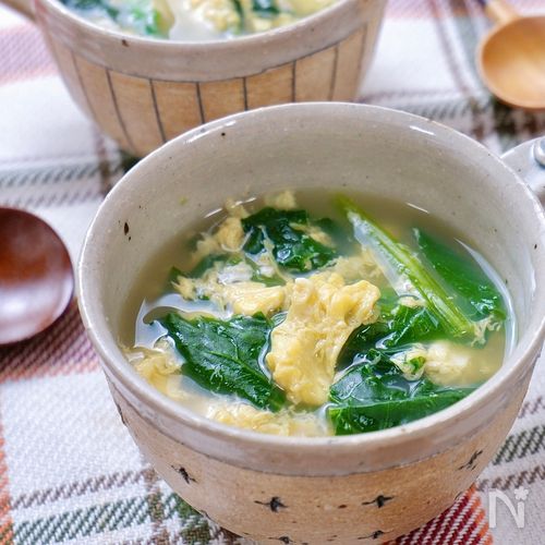 ■糖質制限■ほうれん草もやし簡単卵スープ