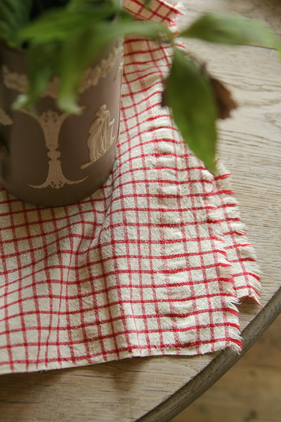 フランス ストライプ リネン100% ライトブルー - キッチンクロス専門店 キッチンクロス・コム