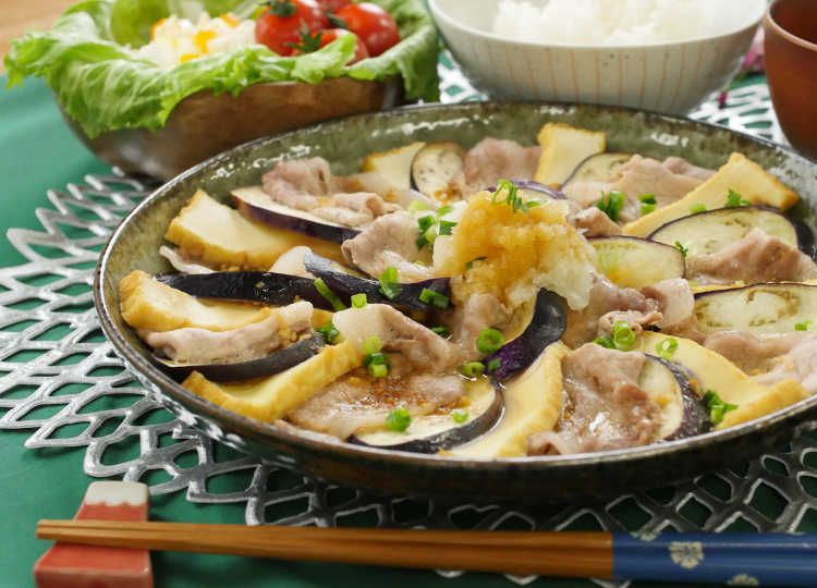 揚げなすの煮豚おすすめレシピモランボン