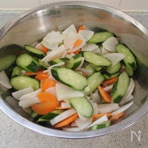 ホエー 乳清 できゅうりと人参のお漬物