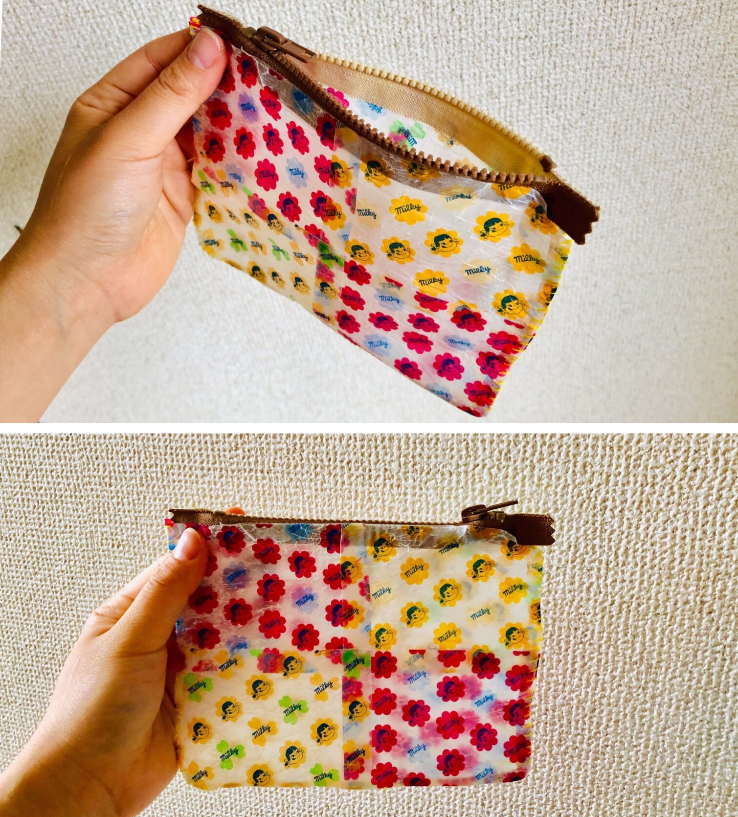 お菓子の袋をかわいすぎるポーチにリメイク!100均材料で縫わずに簡単♪ - 株式会社ワッツ