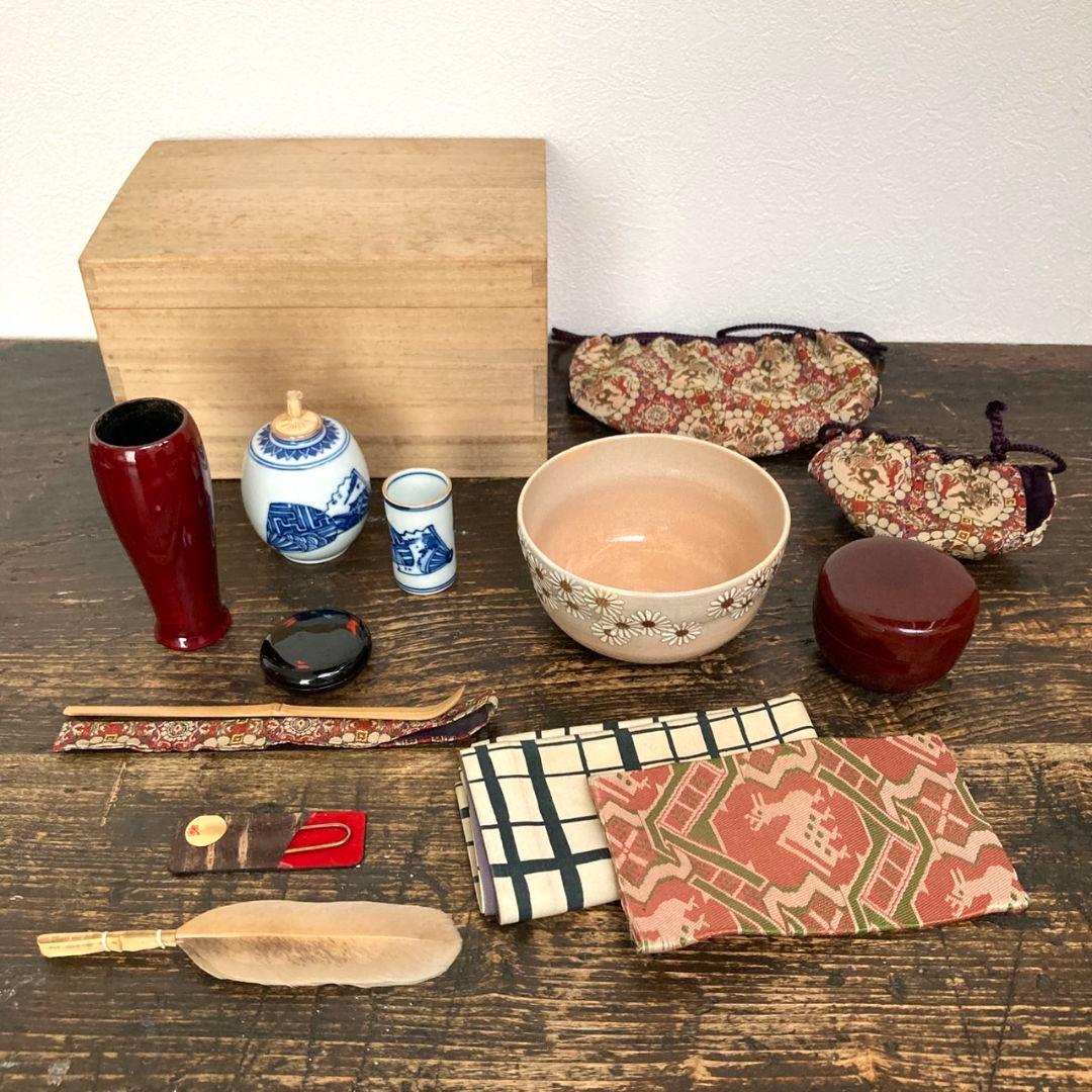 茶道具 茶箱セット 不揃い 紙箱茶道具 茶箱 セット 花点前13点セット1ぐるりかんどう春のおけいこお花見に 茶箱セット 茶碗 振出 棗茶巾筒 茶筅 茶巾 仕服 茶道セットz送料無料茶道具,茶箱道具抹茶・茶道具販売の老舗お茶の『ほんぢ園』公式通販