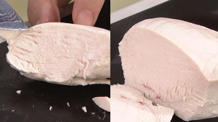 ゆで方で変わる！鶏ムネ肉をやわらかく茹でる方法を検証しました。秋川牧園