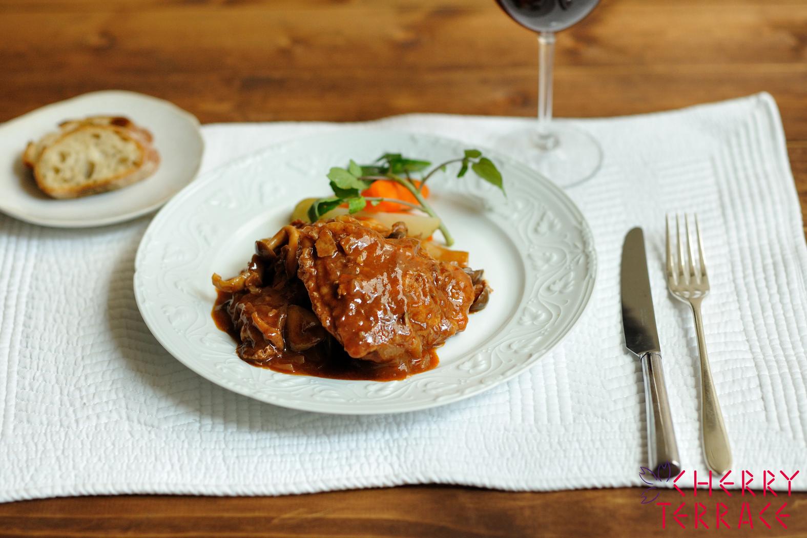 鶏肉の赤ワイン煮込み by YUZVIOクックパッド簡単おいしいみんなのレシピが392万品