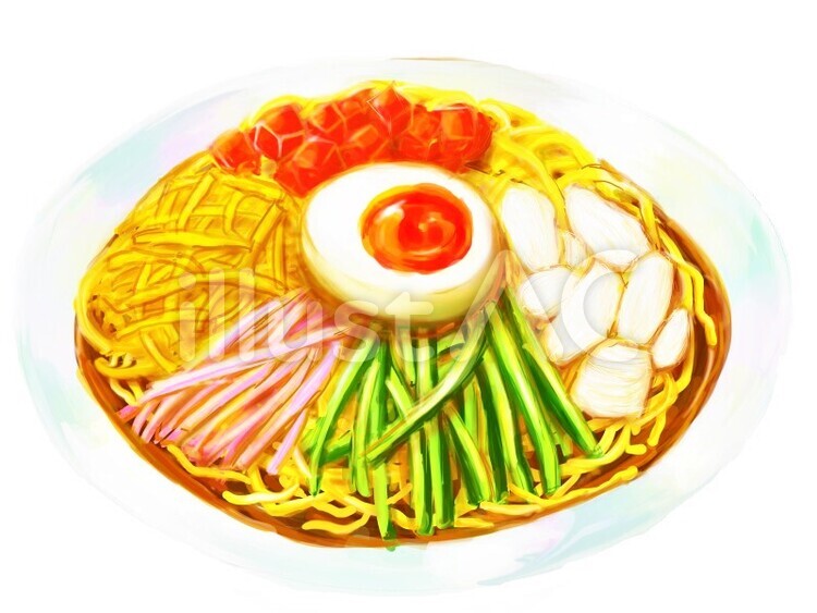 冷やし中華 リアルイラスト無料イラスト・フリー素材なら「イラストAC」