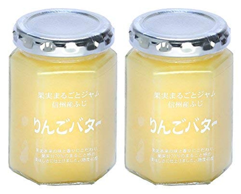 軽井沢ファーマーズギフトのレギュラージャム まろやかりんごバター 信州産 リンゴ 林檎 アップル ペースト スプレット 長野県産 瓶 バニラアイスパン パンケーキ お菓子作り 人気テレビ番組で紹介されている信州土産の定番