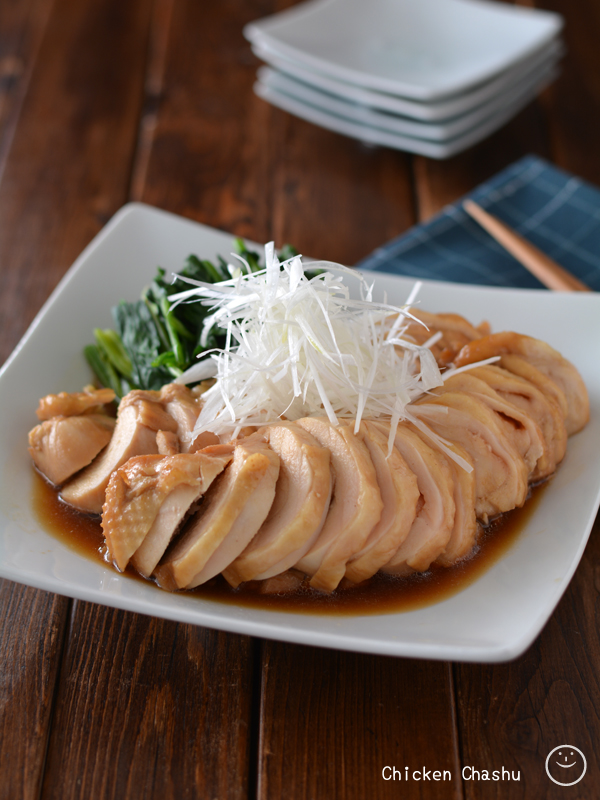 ねぎチャーシューのピリ辛和え