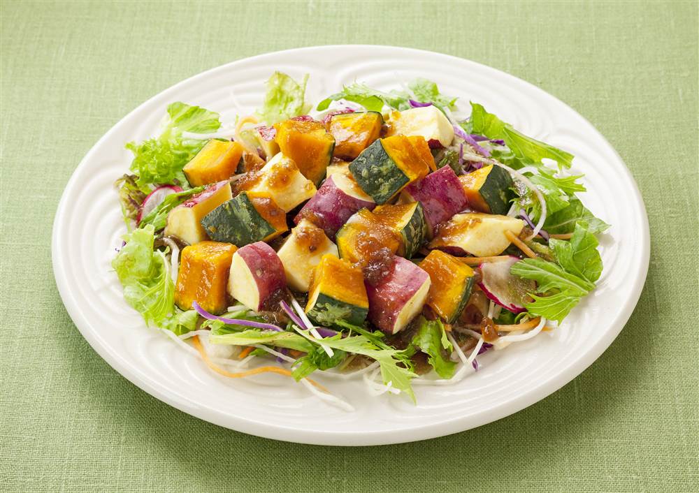 さつまいもサラダ からしマヨと練乳の隠し味で絶品おかず