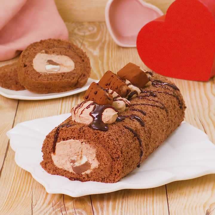 ピンクのハート模様♪ふわふわもっちりバナナロールケーキ バレンタイン用: たっきーママオフィシャルブログ「おしゃべりな台所」 Powered byライブドアブログ